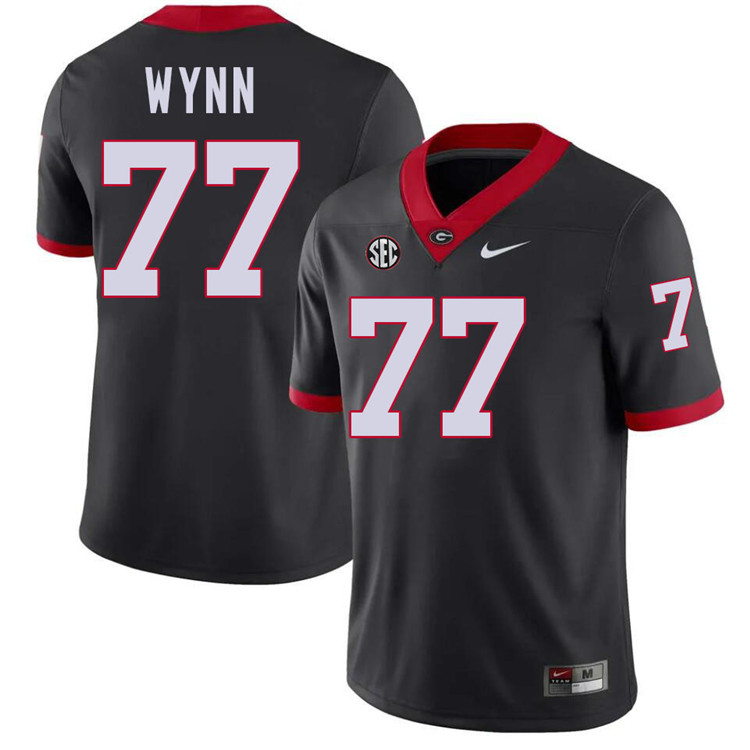 Isaiah Wynn Georgia Jersey,University Of Georgia Bulldogs Football Jersey,Uniforms,Gears-Black